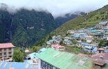 Namche pohled z hotelového WC
