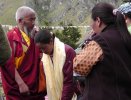 poutníci v Tengboche